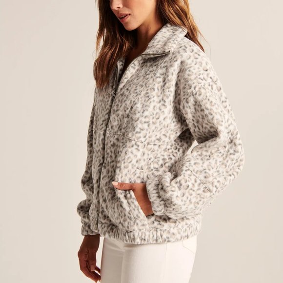 abercrombie leopard sherpa